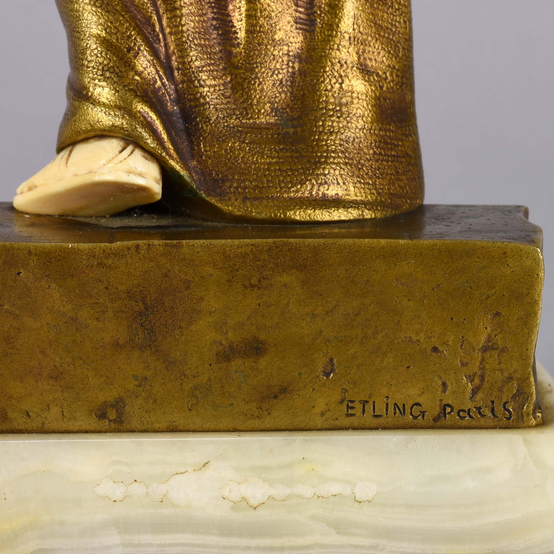 Alonzo bronze and Ivory Arab girl