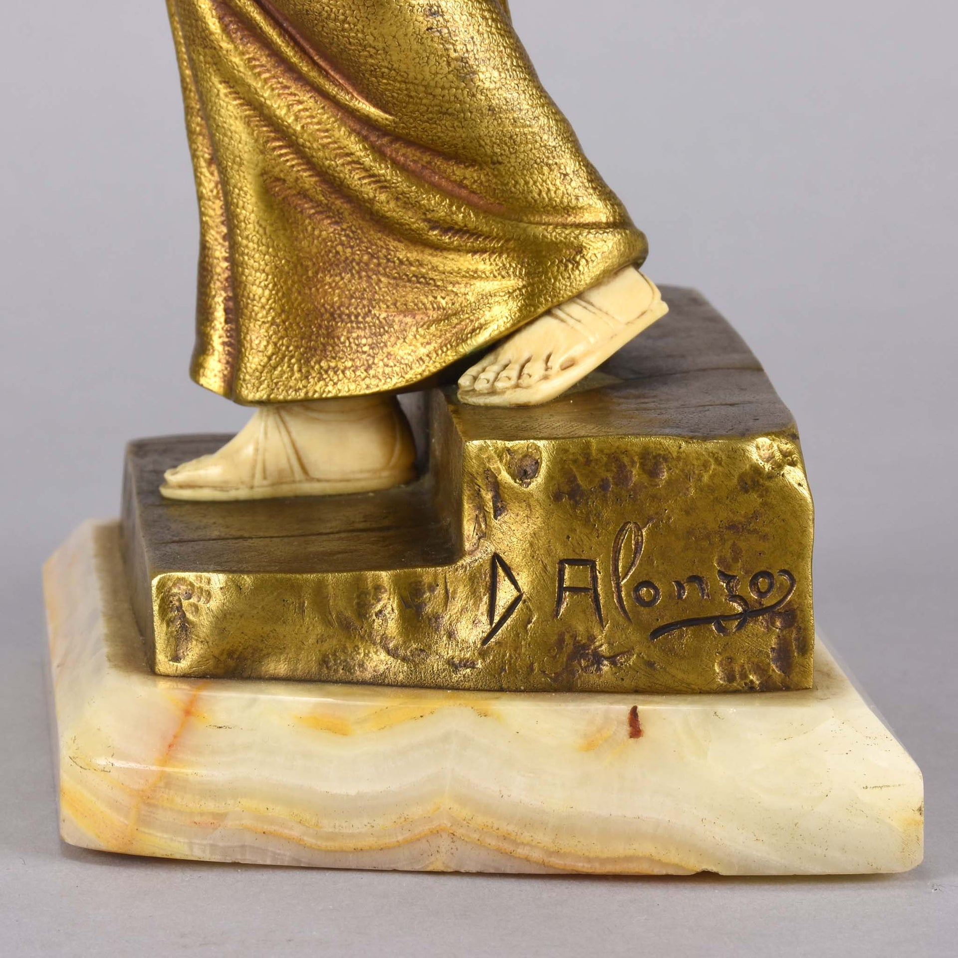 Alonzo bronze and Ivory Arab girl