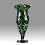 Alvin SIlvered Glass Vase