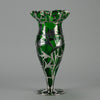 Alvin SIlvered Glass Vase