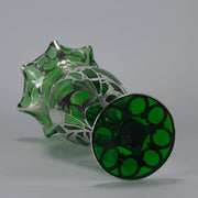 Alvin SIlvered Glass Vase