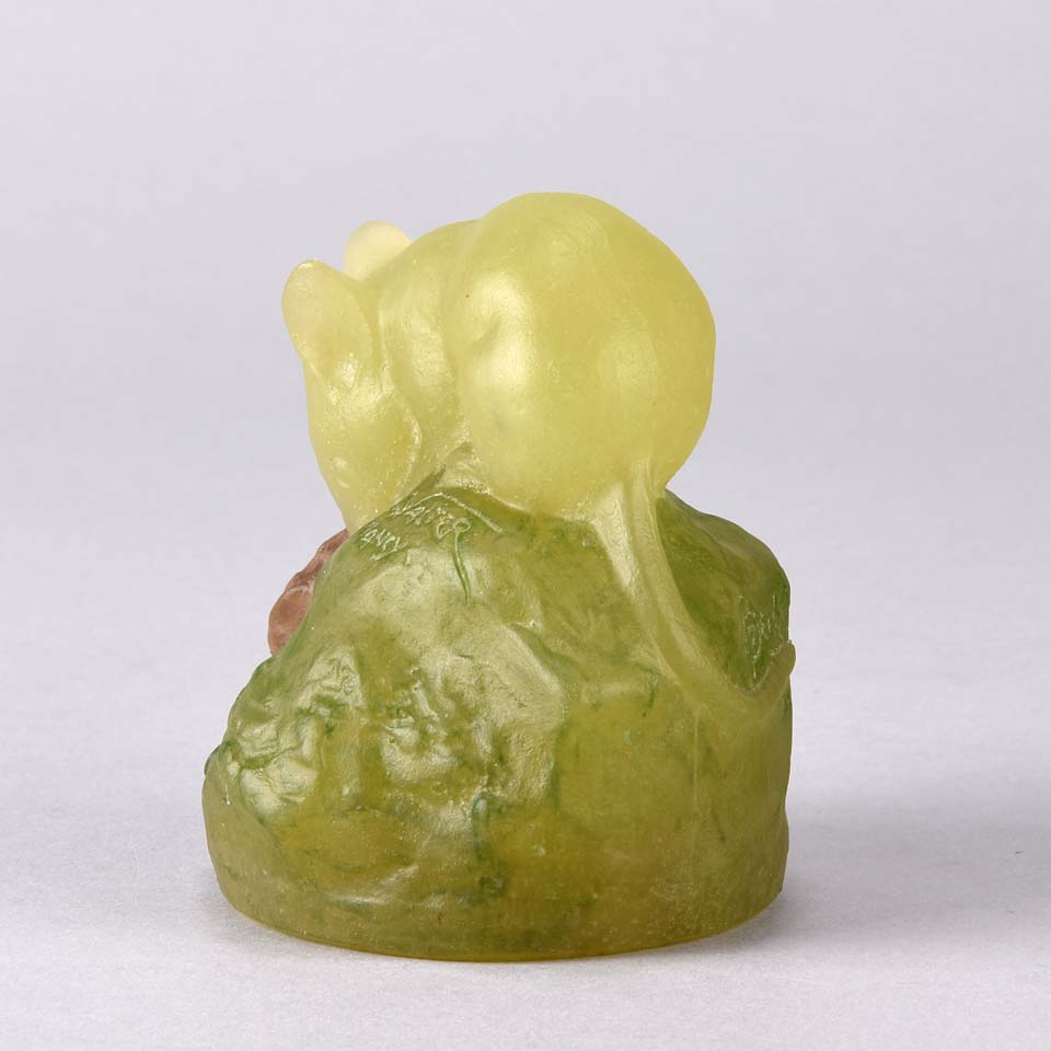 Amalric Walter Glass - Mouse on a Rock - Hickmet Fine Arts 