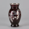 American Glass Floral Silvered Vase - Hickmet Fine Arts