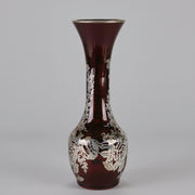 American Glass Slender Silvered Vase - Hickmet Fine Arts