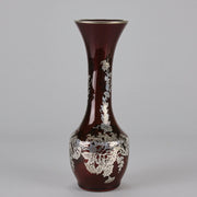 American Glass Slender Silvered Vase - Hickmet Fine Arts