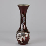 American Glass Slender Silvered Vase - Hickmet Fine Arts