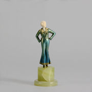 Josef Lorenzl - Anna - Art deco figurines - Art Deco Sculpture - Art Deco Bronze Figurines - Art Deco Bronze Lady - Hickmet Fine Arts