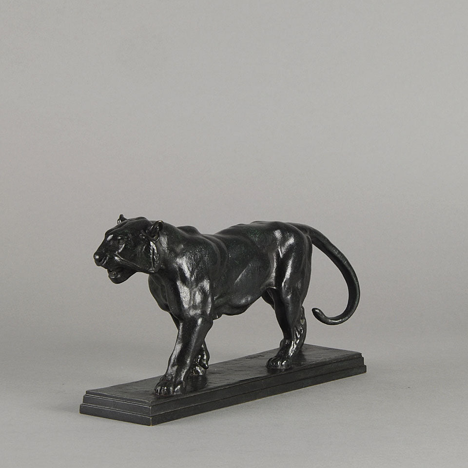 Antoine L Barye Tiger Qui Marche Animalier Bronze