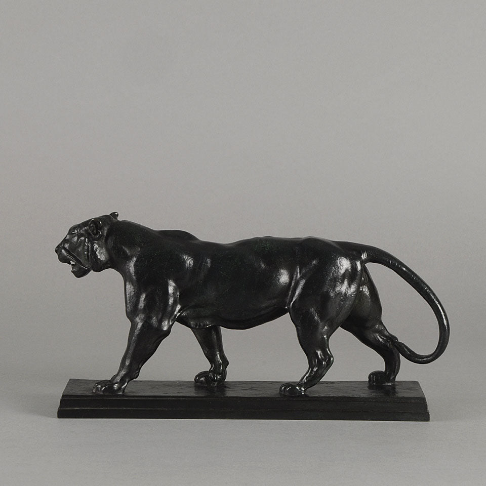 Antoine L Barye Tiger Qui Marche Animalier Bronze