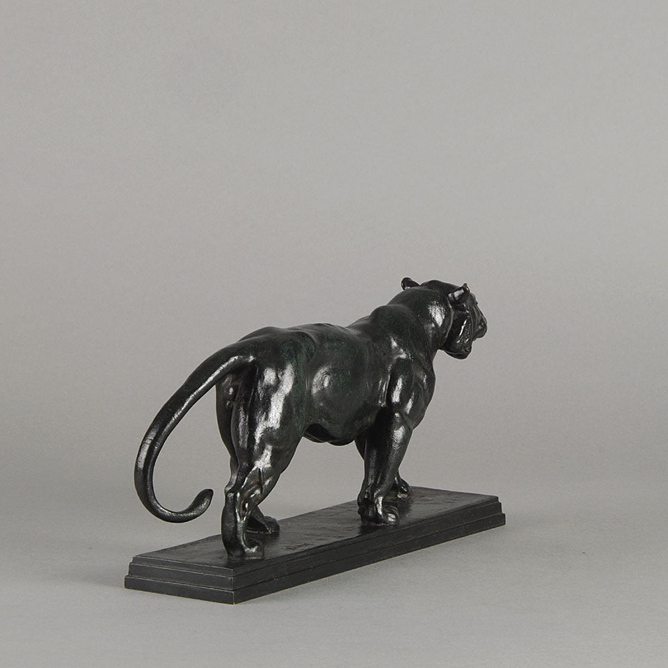 Antoine L Barye Tiger Qui Marche Animalier Bronze