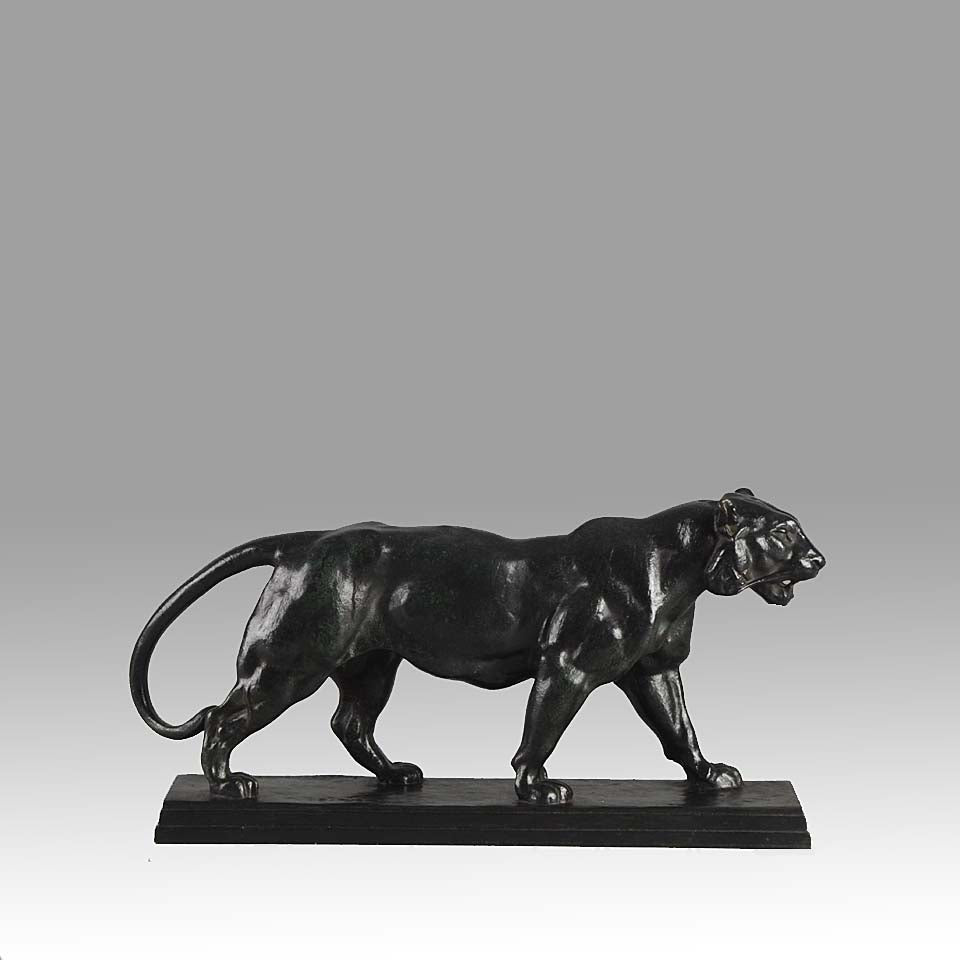 Antoine L Barye Tiger Qui Marche Animalier Bronze
