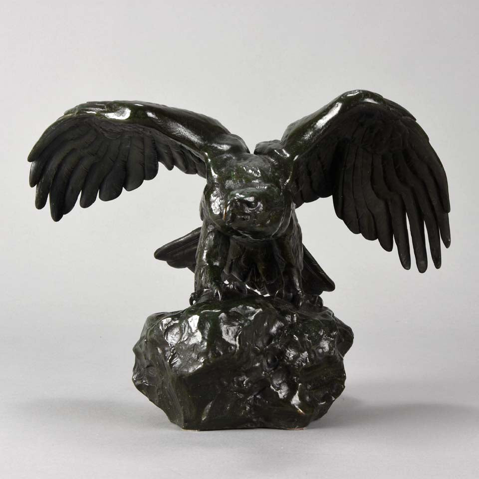 Barye bronze eagle