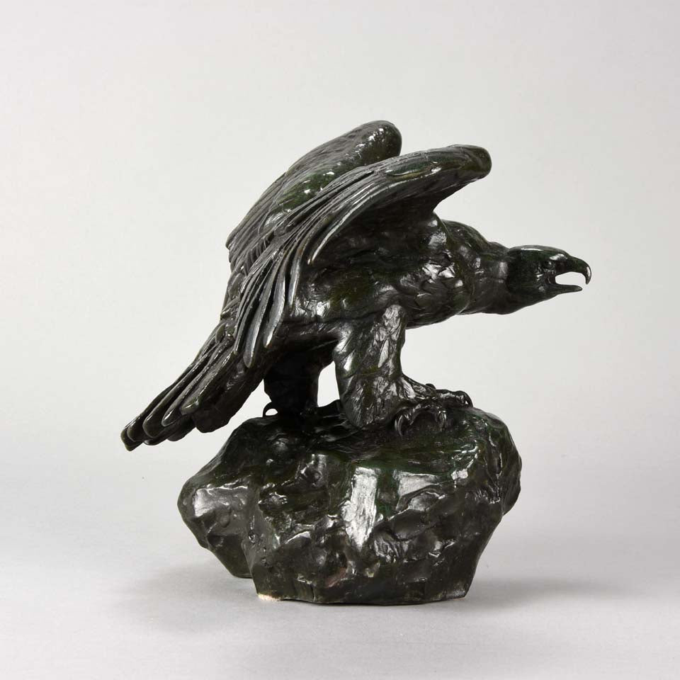 Barye bronze eagle