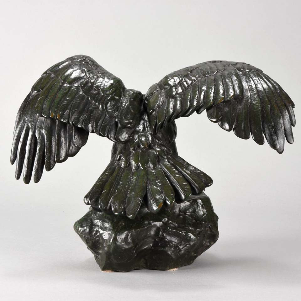 Barye bronze eagle