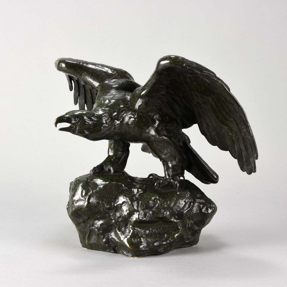 Barye bronze eagle