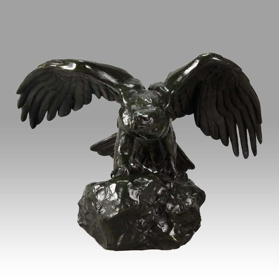 "Aigle Ailes Étendues" by A L Barye