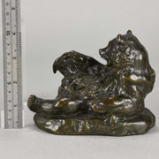 Barye Bear - Animalier Bronze by Antoine L Barye 
