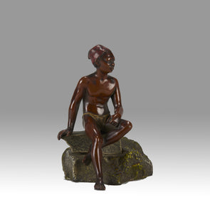 Franz Bergman Seated Boy