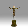 Josef Lorenzl Arms Out - Art Deco sculptures for sale - Deco Bronze - Hickmet Fine Arts