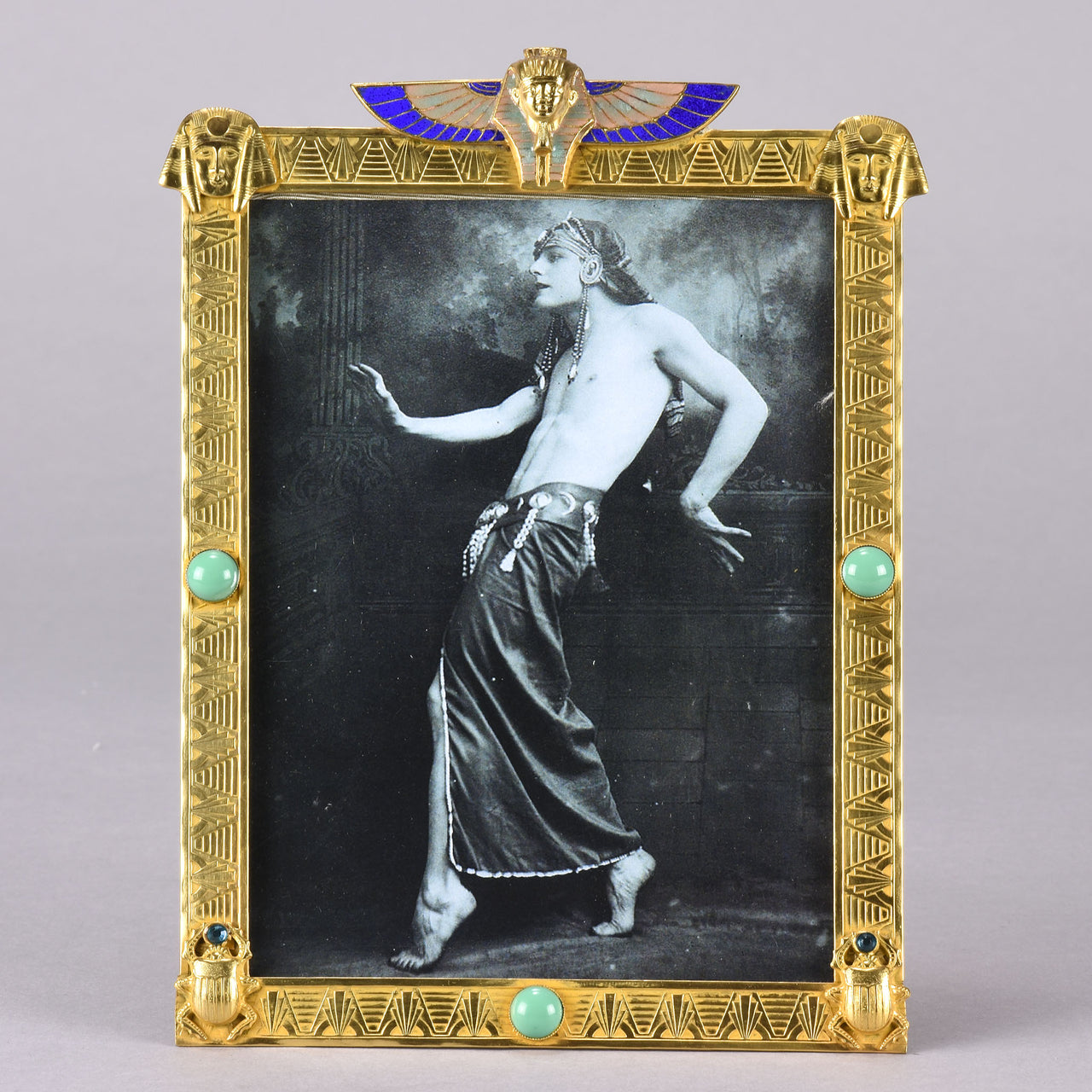 Egyptienne - Gilt Bronze Photo Frame - Hickmet Fine Arts
