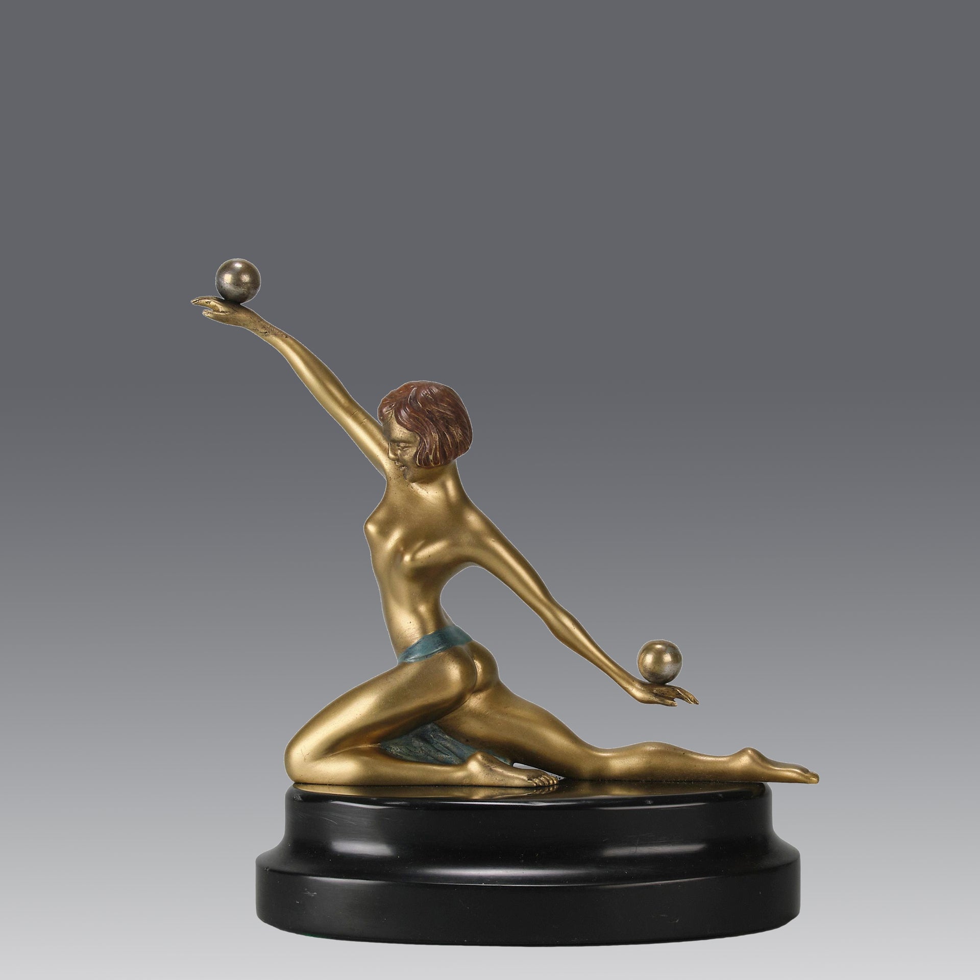 "Deco Dancer" - Art Deco Bronze - Hickmet Fine Arts 