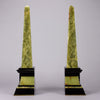 Marble & Onyx - Pair of Art Deco Obelisks - Hickmet Fine Arts 