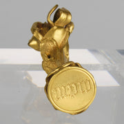 Art Nouveau Desk Seal a very fine early 20th Century French gilt bronze desk seal modelled as the head and shoulders of an Art Nouveau maiden with organic theme decorated with flowers