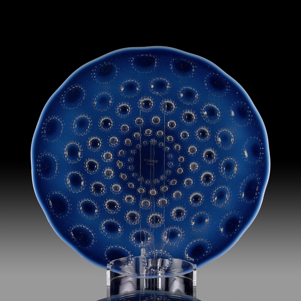 Art Deco Glass - Lalique plate - Asters No.2 - Lalique for sale - Lalique Glass for sale - Rene Lalique Glass - Hickmet Fine Arts