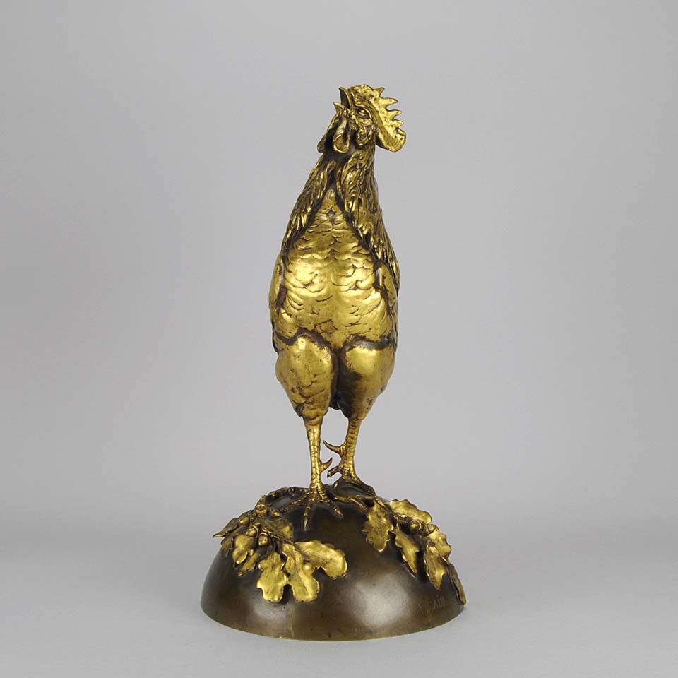 Auguste Cain Bronze Rooster