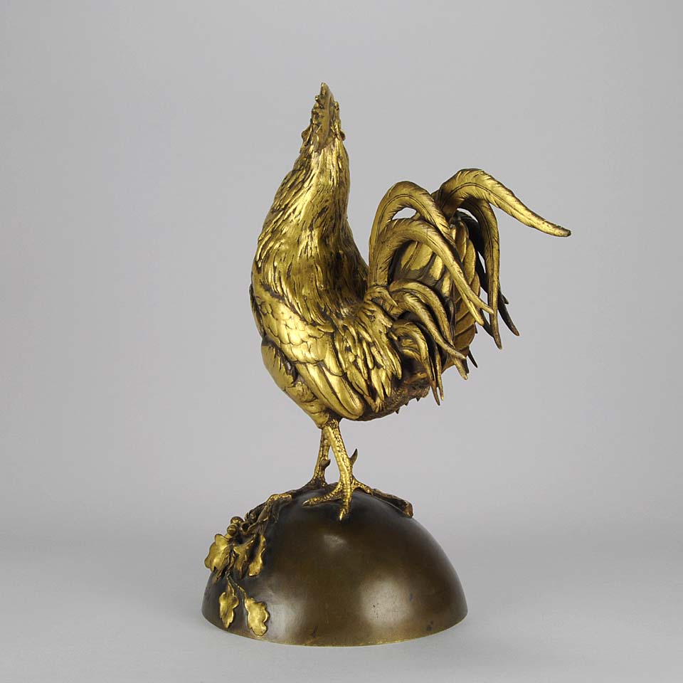 Auguste Cain Bronze Rooster
