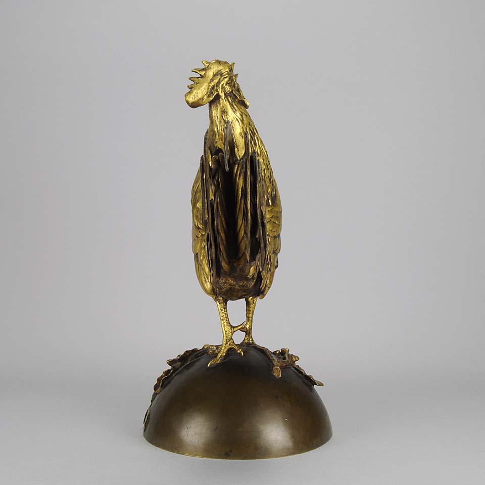 Auguste Cain Bronze Rooster