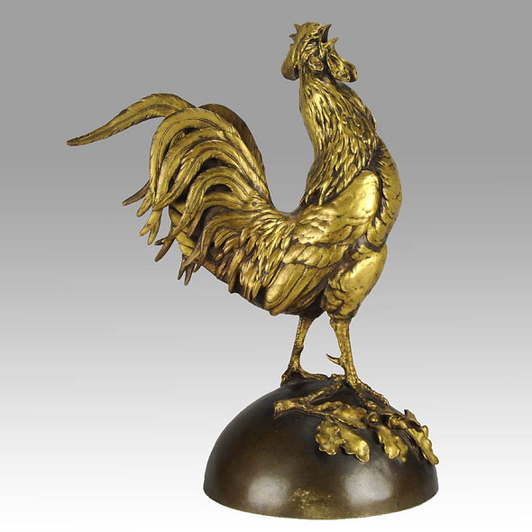 Auguste Cain Bronze Rooster
