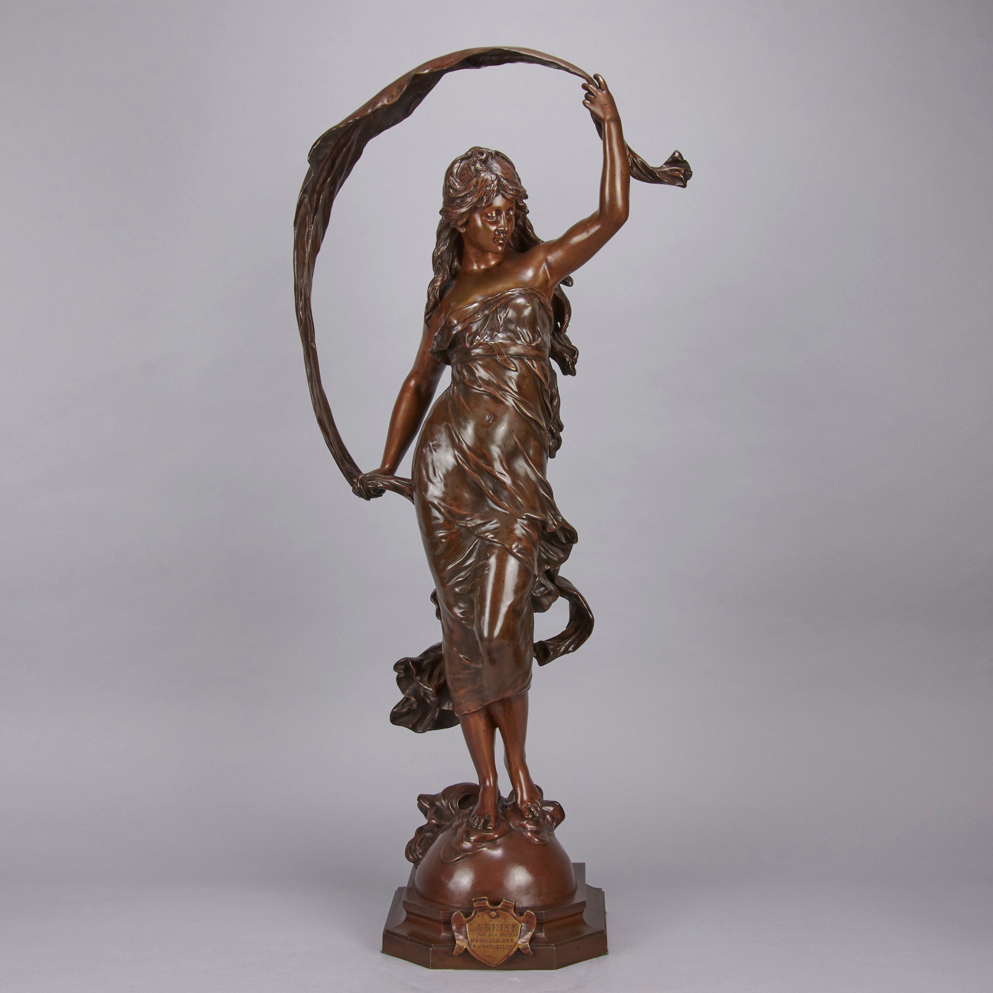 La Brise - Auguste Moreau Bronze - Hickmet Fine Arts