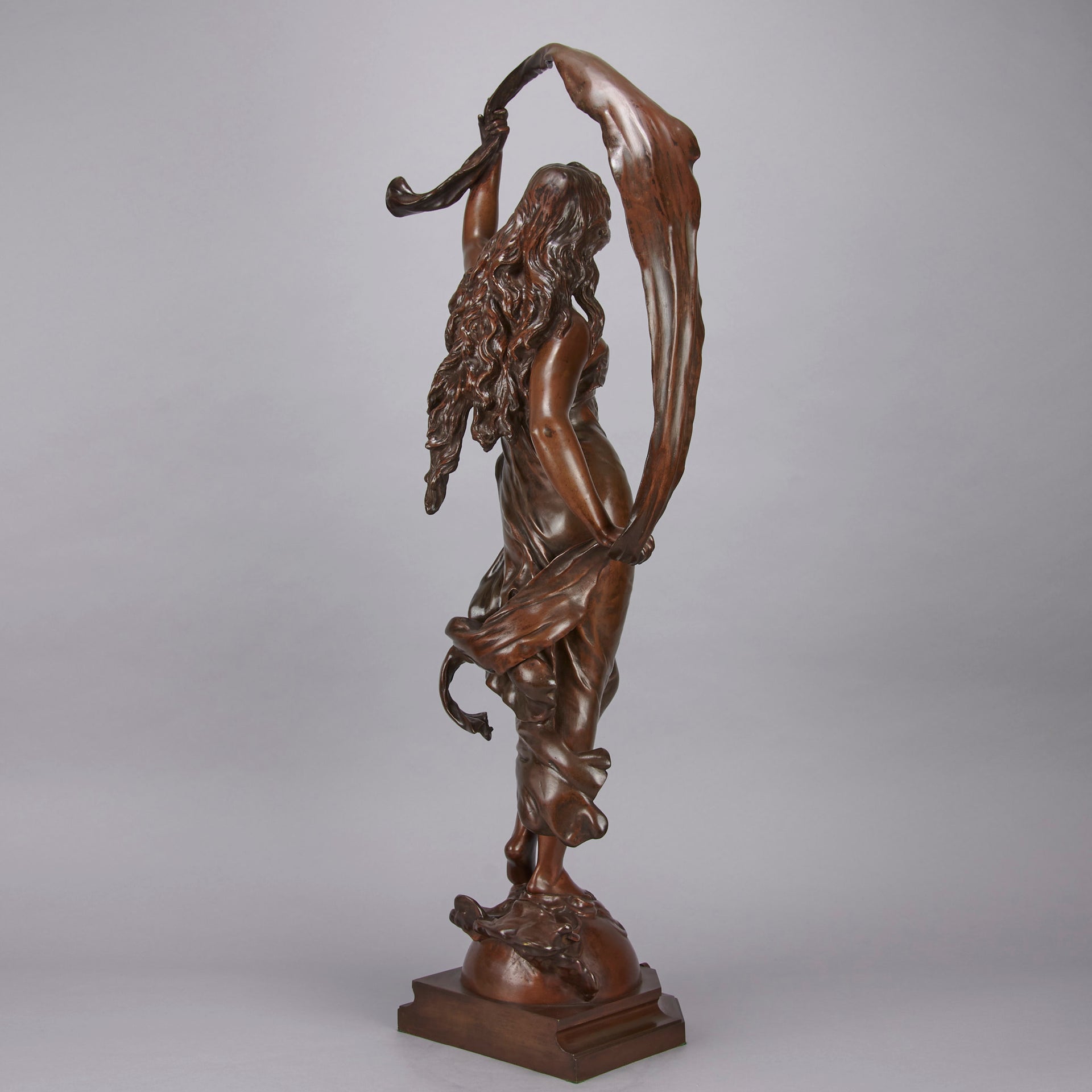 Art Nouveau Auguste Moreau bronze