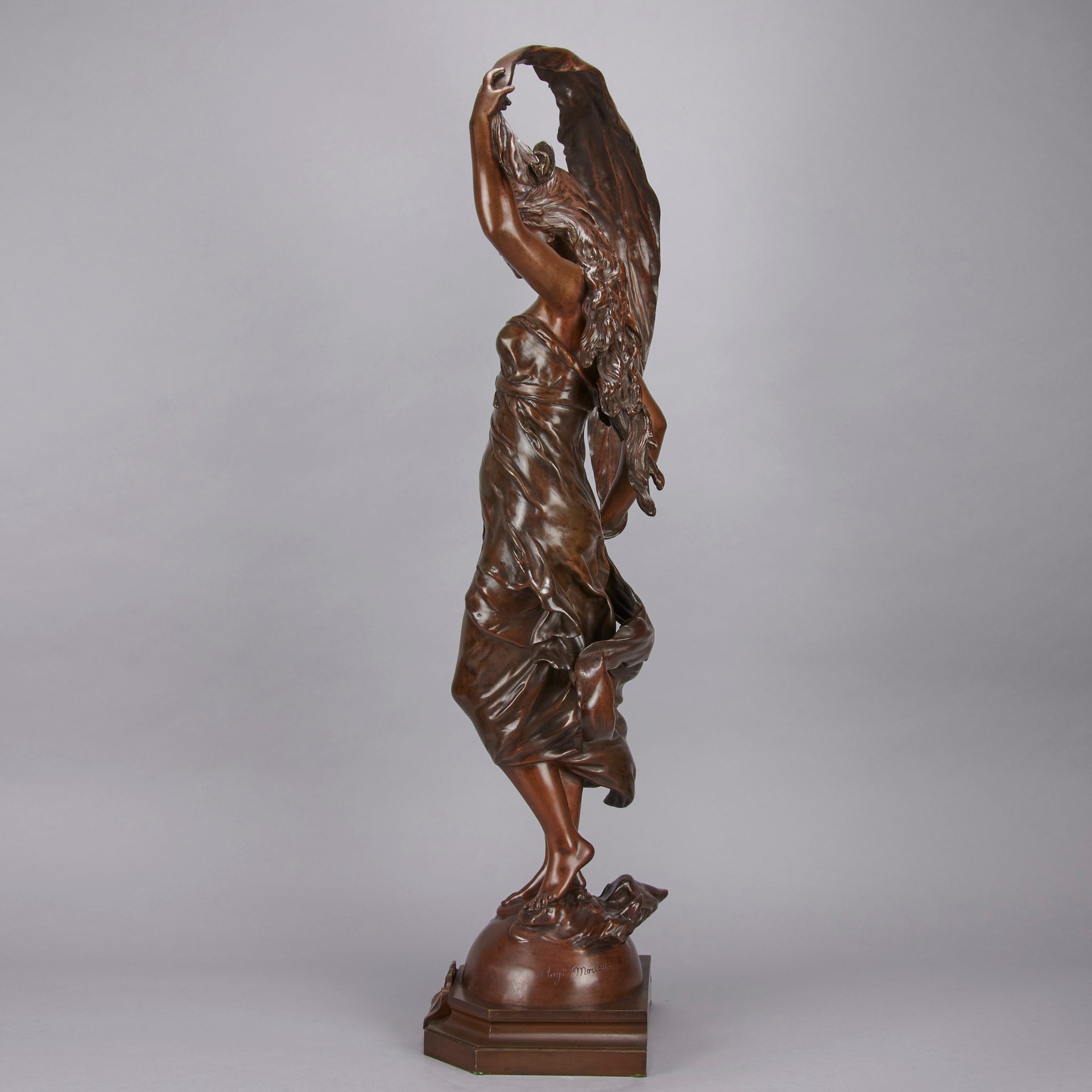 Art Nouveau Auguste Moreau bronze