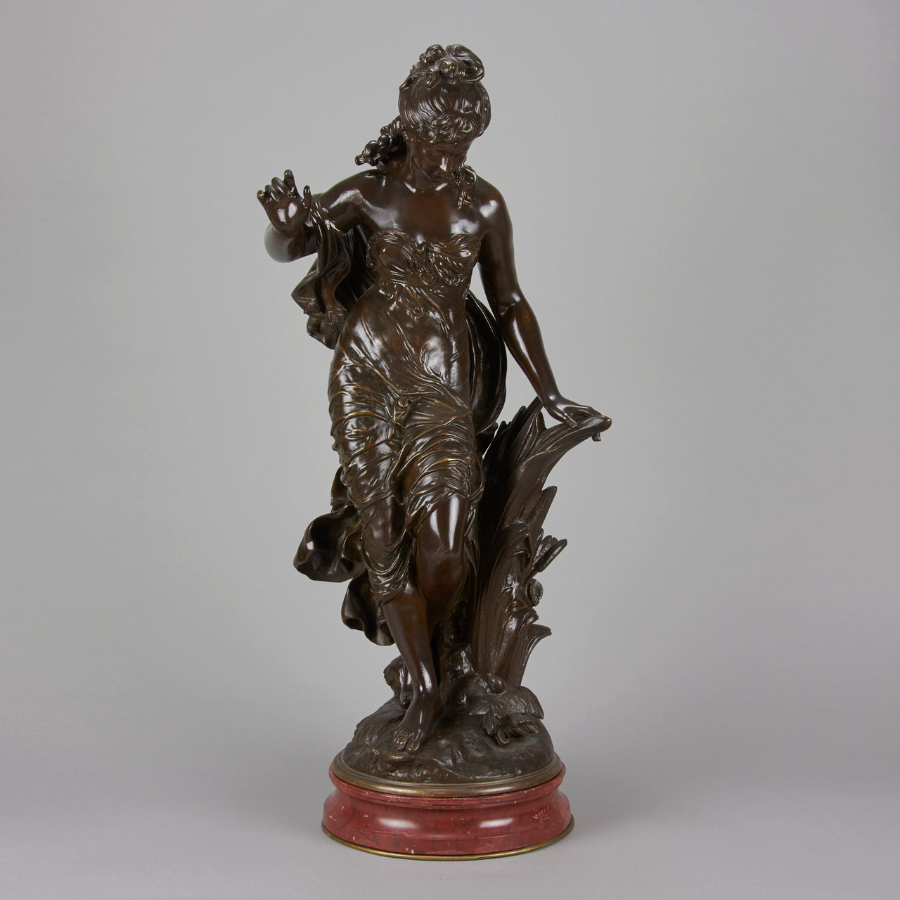 "Femme avec Oiseau" by A Moreau