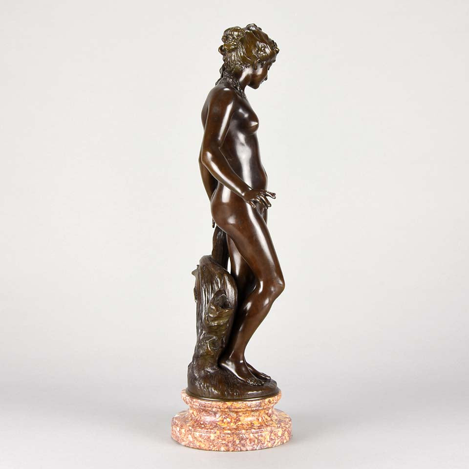 August Moreau Art Nouveau Bronze La Source 