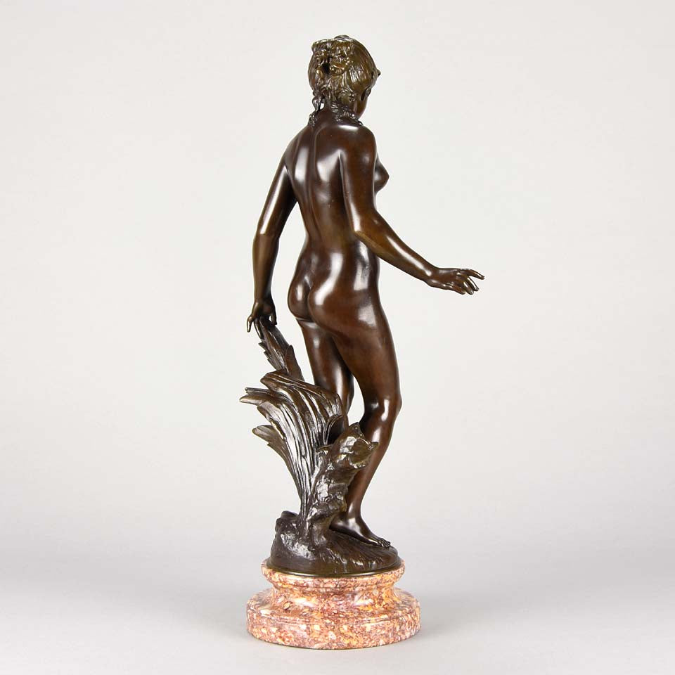 August Moreau Art Nouveau Bronze La Source 