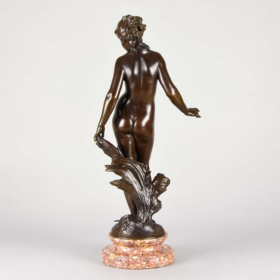 August Moreau Art Nouveau Bronze La Source 