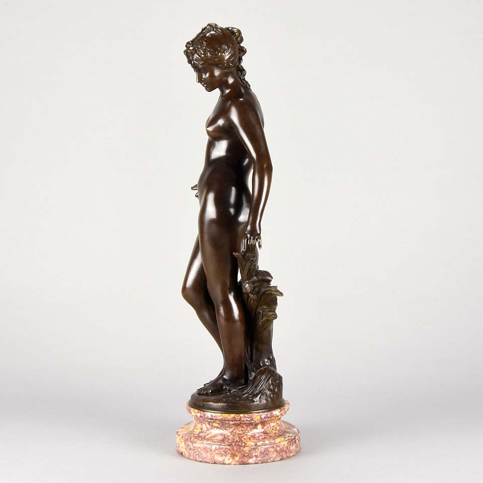 August Moreau Art Nouveau Bronze La Source 