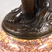 August Moreau Art Nouveau Bronze La Source 