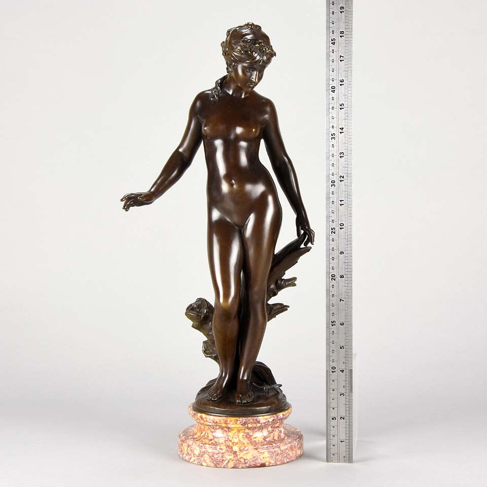 August Moreau Art Nouveau Bronze La Source 