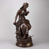Auguste Moureau Art Nouveau Bronze Figure