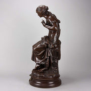 Auguste Moureau Art Nouveau Bronze Figure