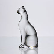 Baccarat Glass - Bacarrat Seated Cat - Hickmet Fine Arts