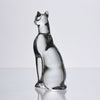 Baccarat Glass - Bacarrat Seated Cat - Hickmet Fine Arts