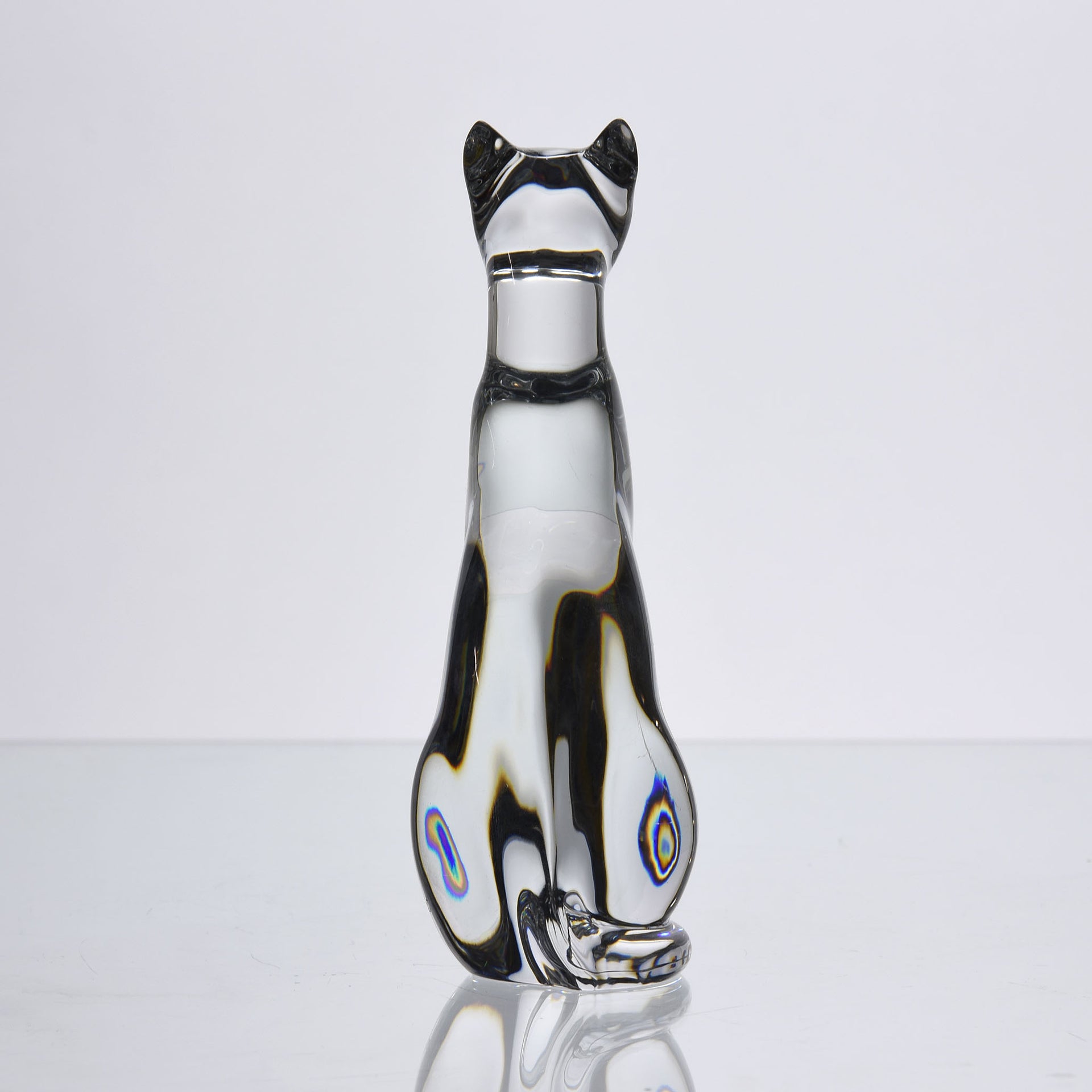 Baccarat Glass - Bacarrat Seated Cat - Hickmet Fine Arts
