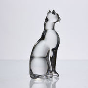Baccarat Glass - Bacarrat Seated Cat - Hickmet Fine Arts
