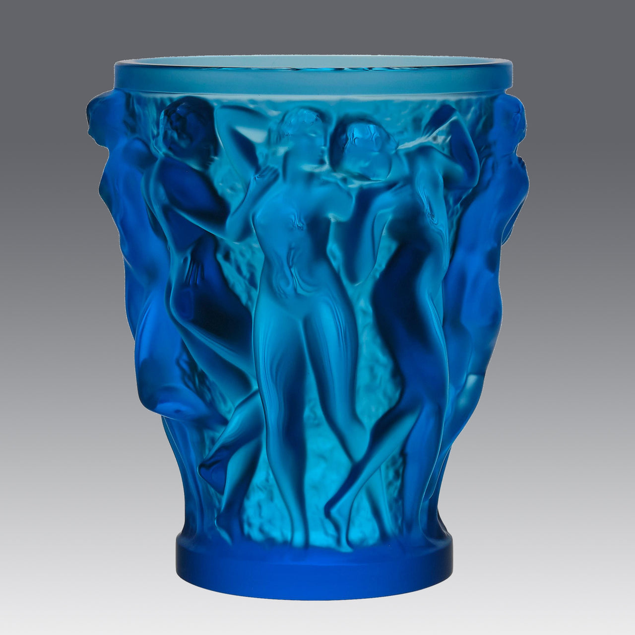 "Bacchantes Vase" by Lalique Glass