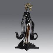 Erté Bronze Sculpture Bal Tabarin - Cold Painted Bronze - Hickmet Fine Arts